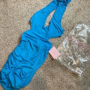 Hello Molly Bright Blue Mini Dress